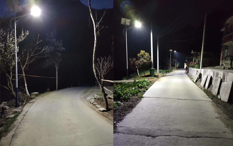 陇南徽县6米太阳能二体灯成功案例